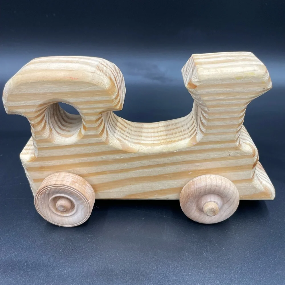 Wooden handcrafted 6” x 4” Train
